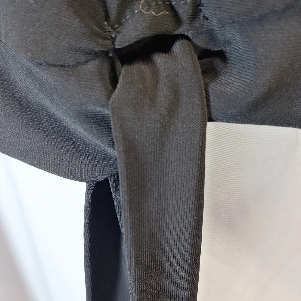 Chaus Black Dolman Sleeve Tie Front Blouse - Picture 4 of 6